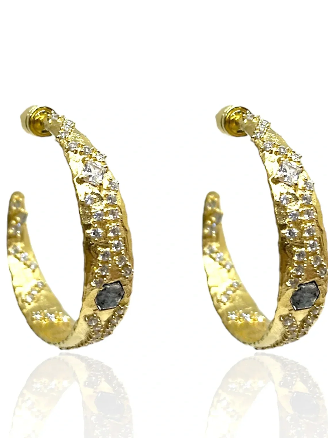 Gold Cosa Hoops