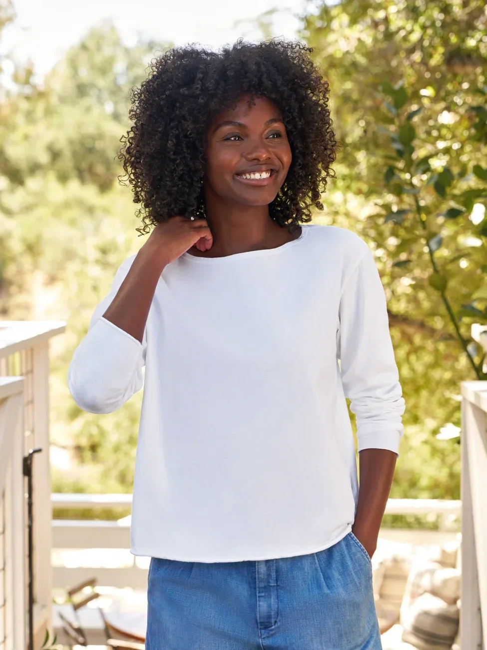 Ella Long Sleeve Boat Neck