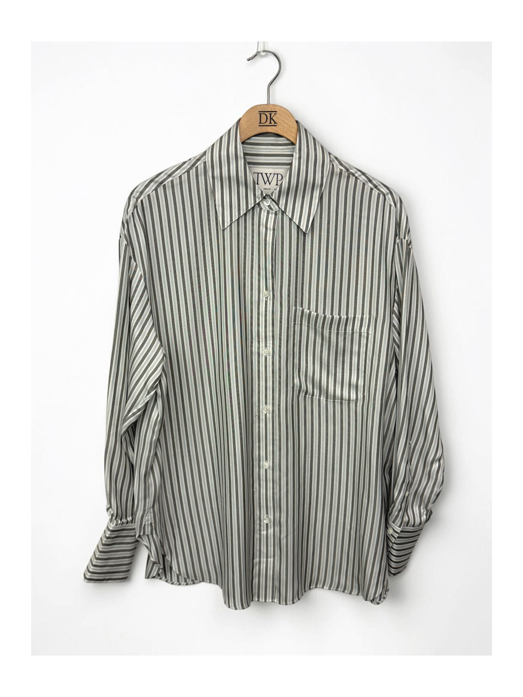 Big Joe Shirt in Evening Stripe on Silk