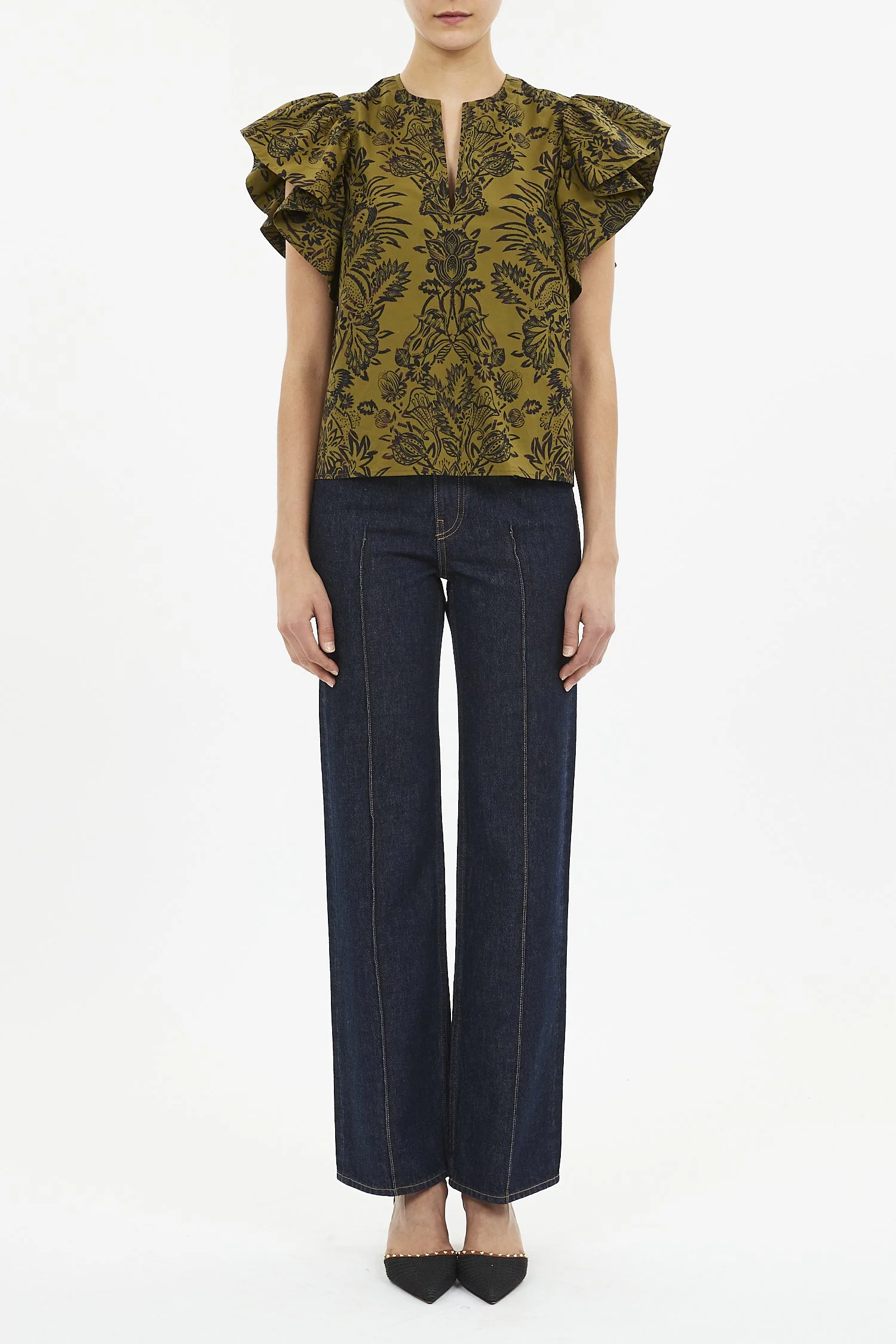 Severine Flutter Sleeve Top