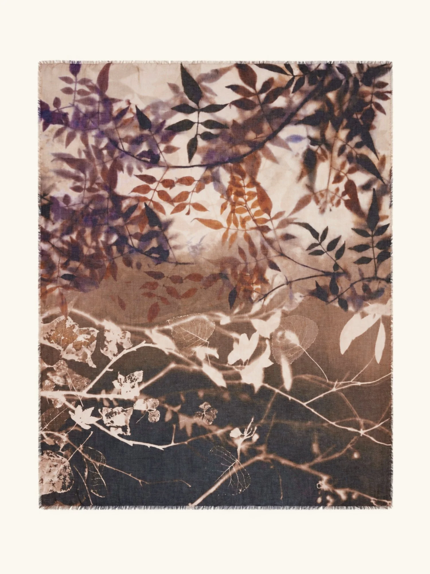 Dafne Autumn Leaf Print Stole