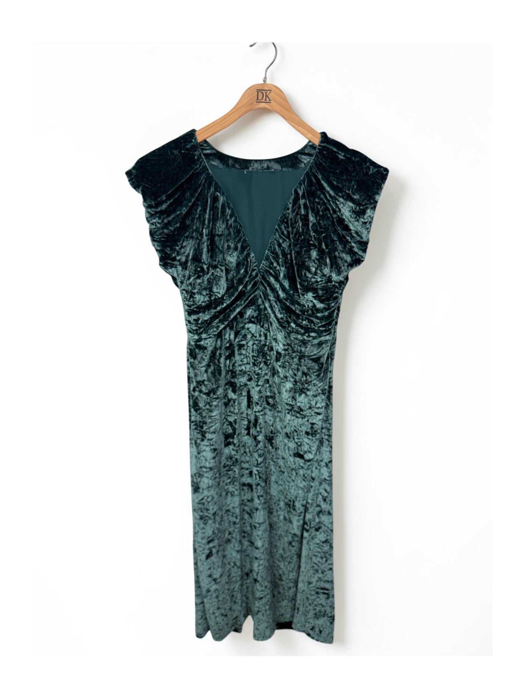 Astra V Neck Velvet Dress
