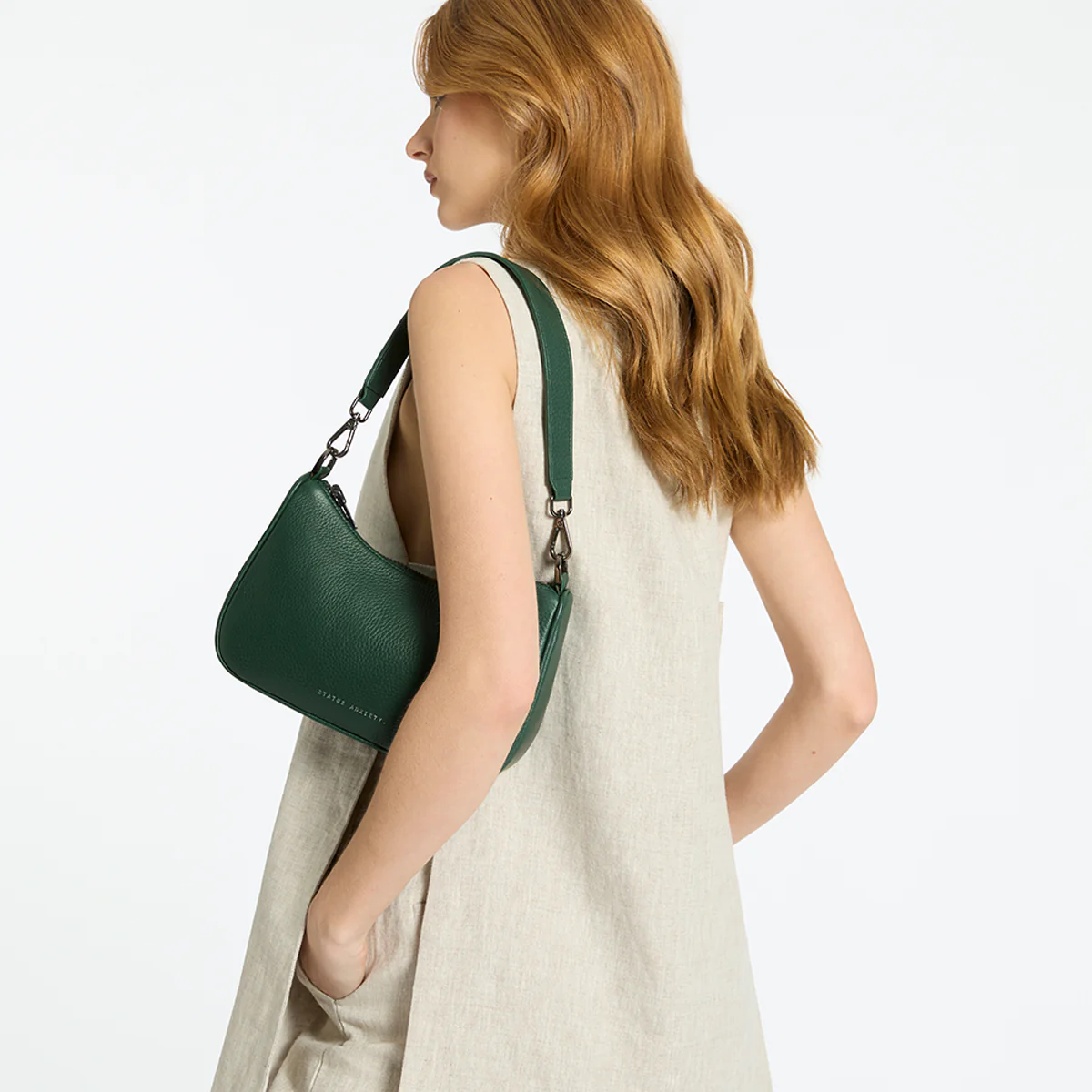Look Both Ways Bag in Green by Status Anxiety at Deborah Kent's Boutique in South Tampa