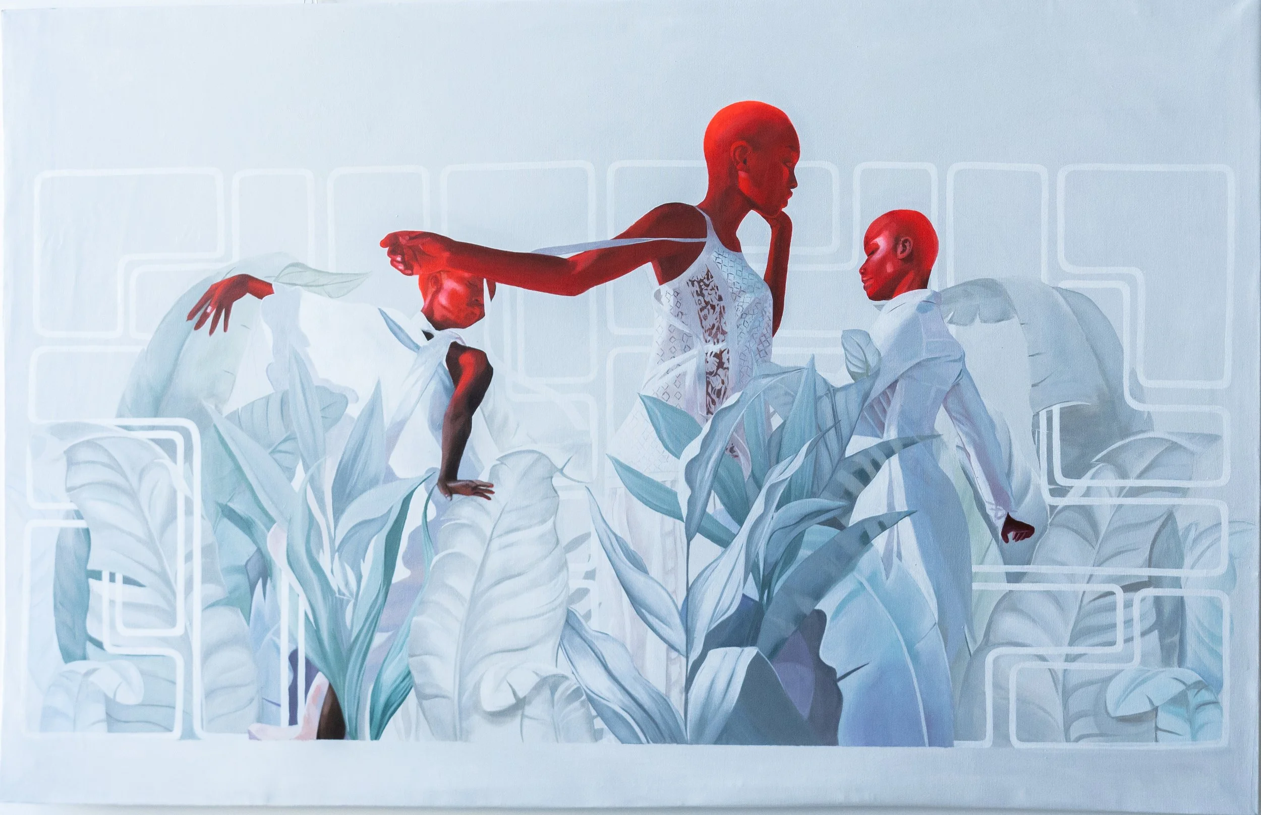 Fireflies 4ft x 7ft Acrylic on Canvas 