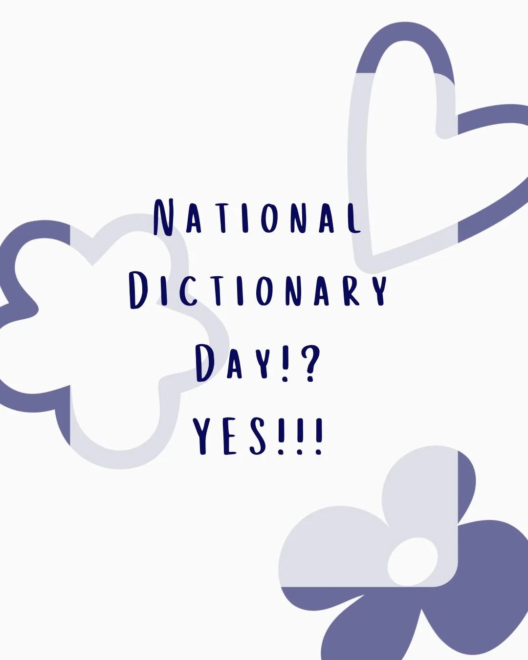 It is National Dictionary Day! I know... It takes a special kind of person to get excited about Dictionary Day. Well, I am that type of person... A word nerd! 😊

One of my sisters gave me an unabridged 1951 Webster&rsquo;s New International Dictiona