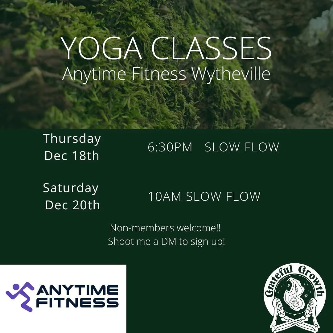Yoga Classes at @wythevilleanytime ✨✨

Non-members welcome! Shoot me a DM to join 

#movementismedicine #wytheville #anytimefitness
