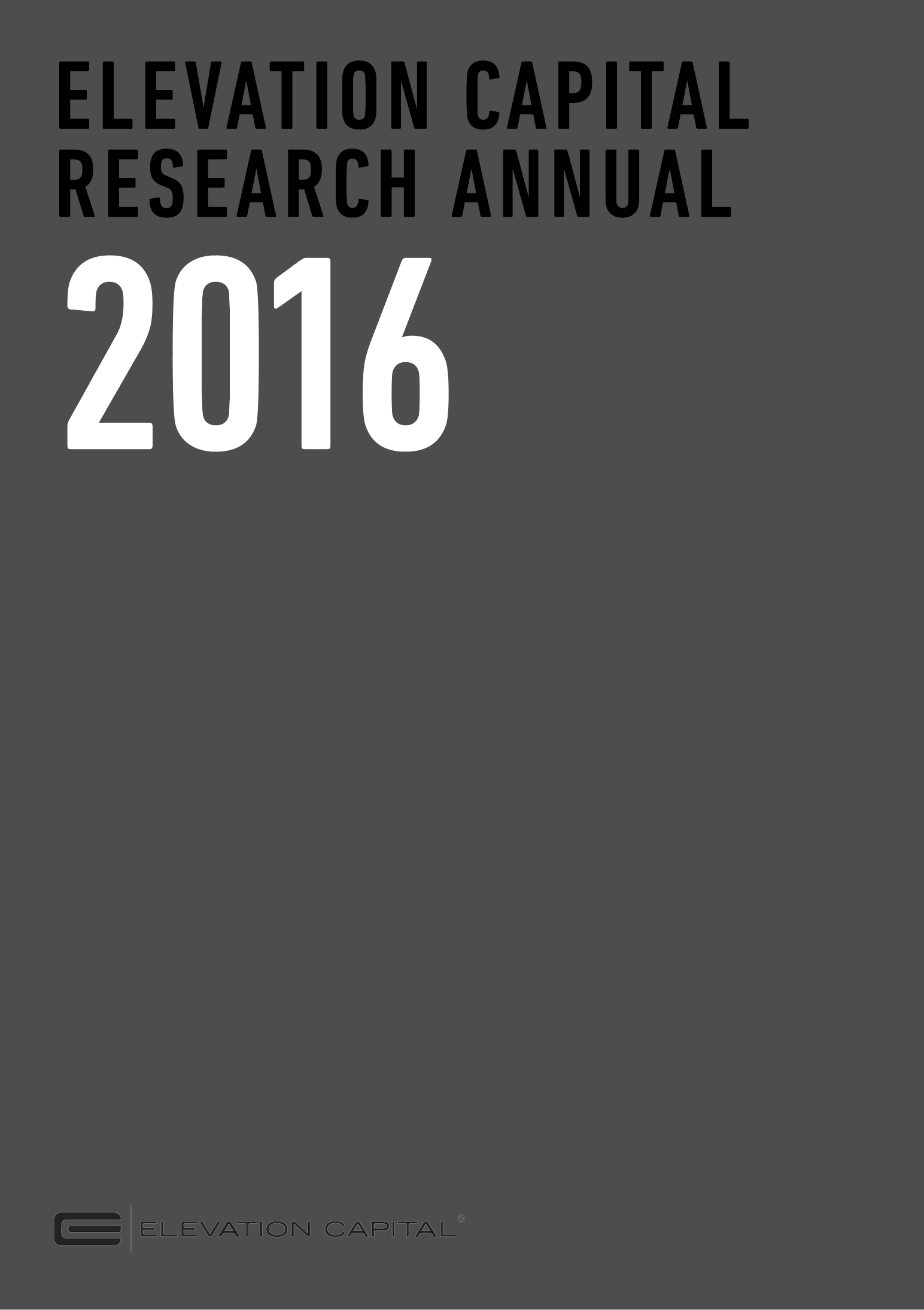 Research Annual 2016
