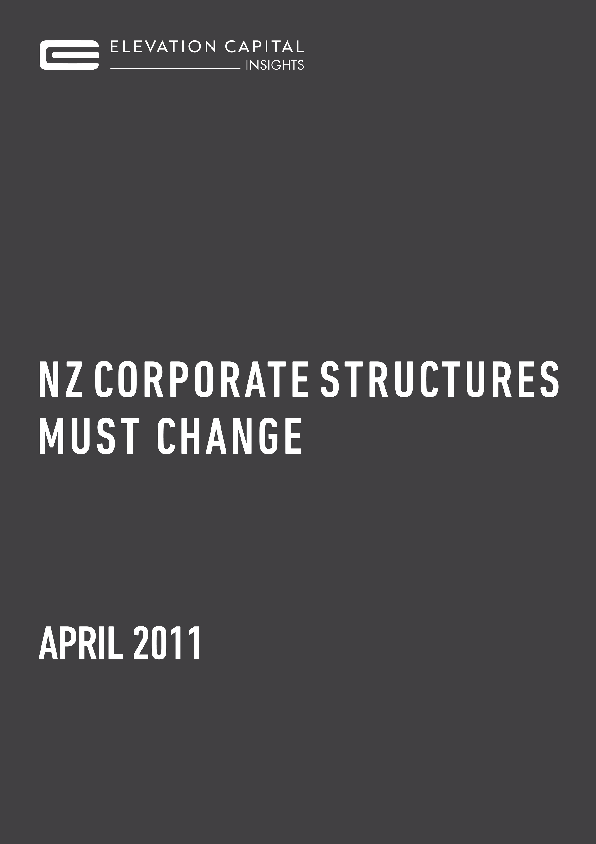 NZ Corporate Structures Must Change