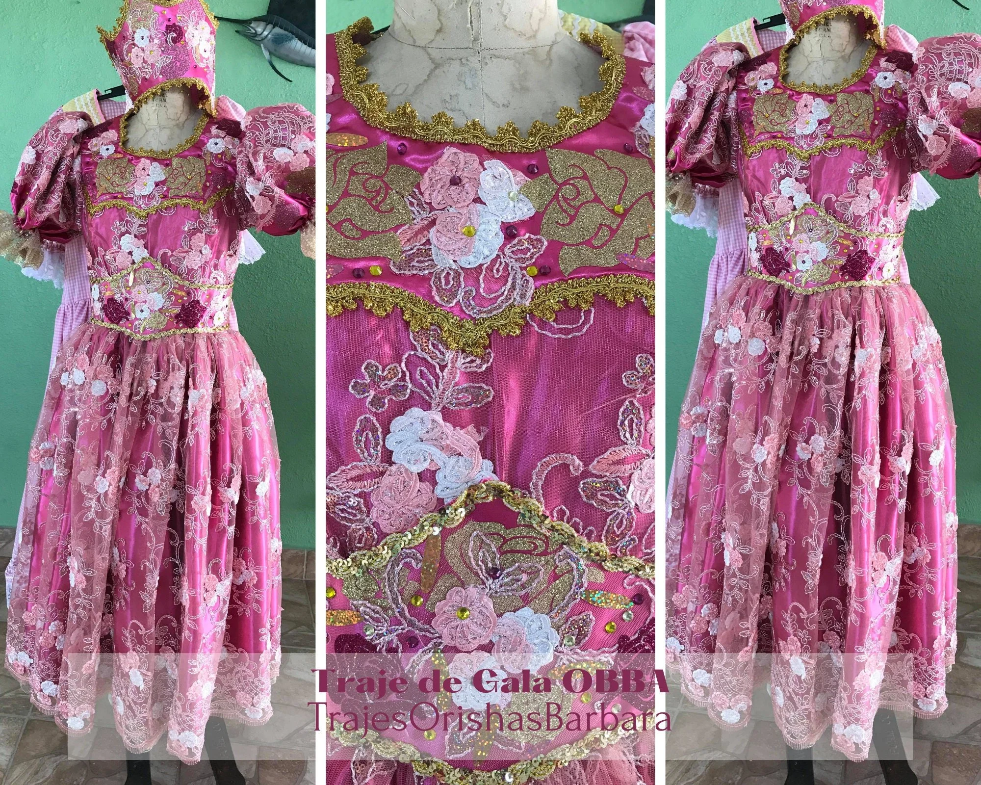 Traje de gala Obba/Ropa para ceremonia Obba/Trajes de Obba/ Obba Costume/ Traje de gala.