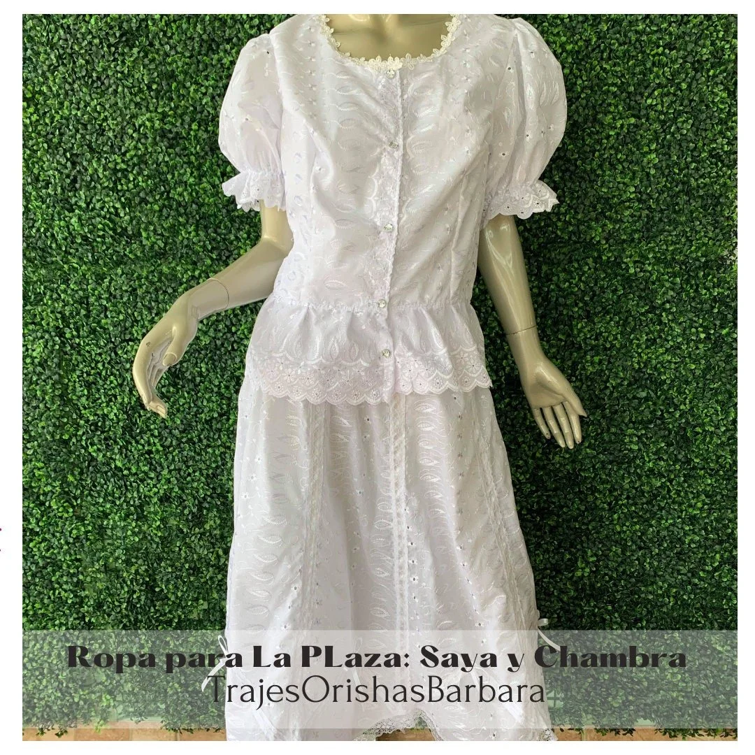 Ropa para “La Plaza” Conjunto de Chambra y saya para la plaza. Ropa para mujer. Conjuntos de: Chambra y saya para mujer.
