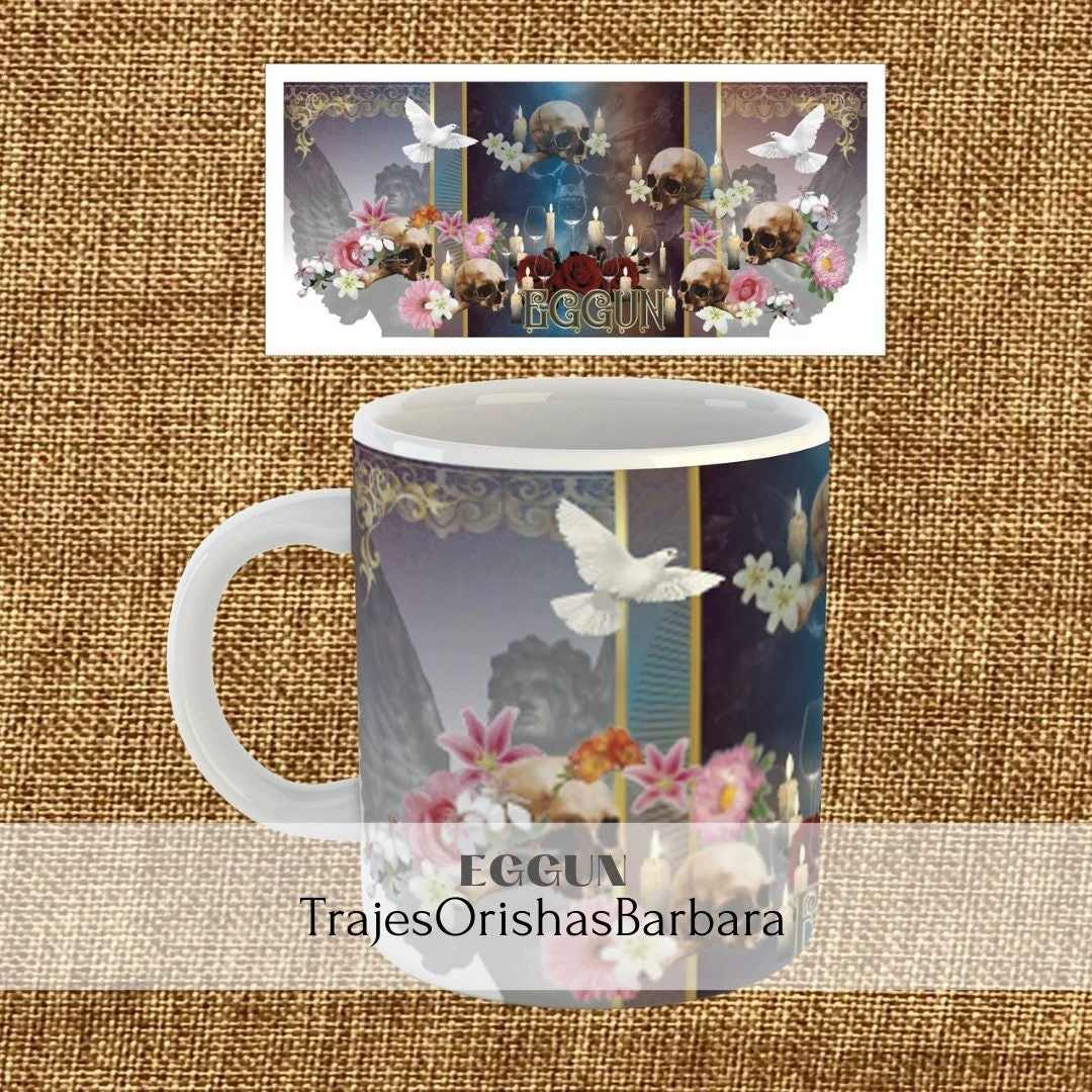 Eggun/Taza Eggun/ Mug 11 Oz/Special Gift/Ceramic /Microwave and Dishwasher Safe /Lead Free/ Handmade/ MadeinUSA.