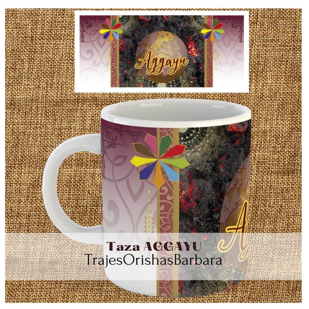 AGGAYU/Taza Aggayu/ Mug 11 Oz/Special Gift/Ceramic /Microwave and Dishwasher Safe /Lead Free/ Handmade/ MadeinUSA.
