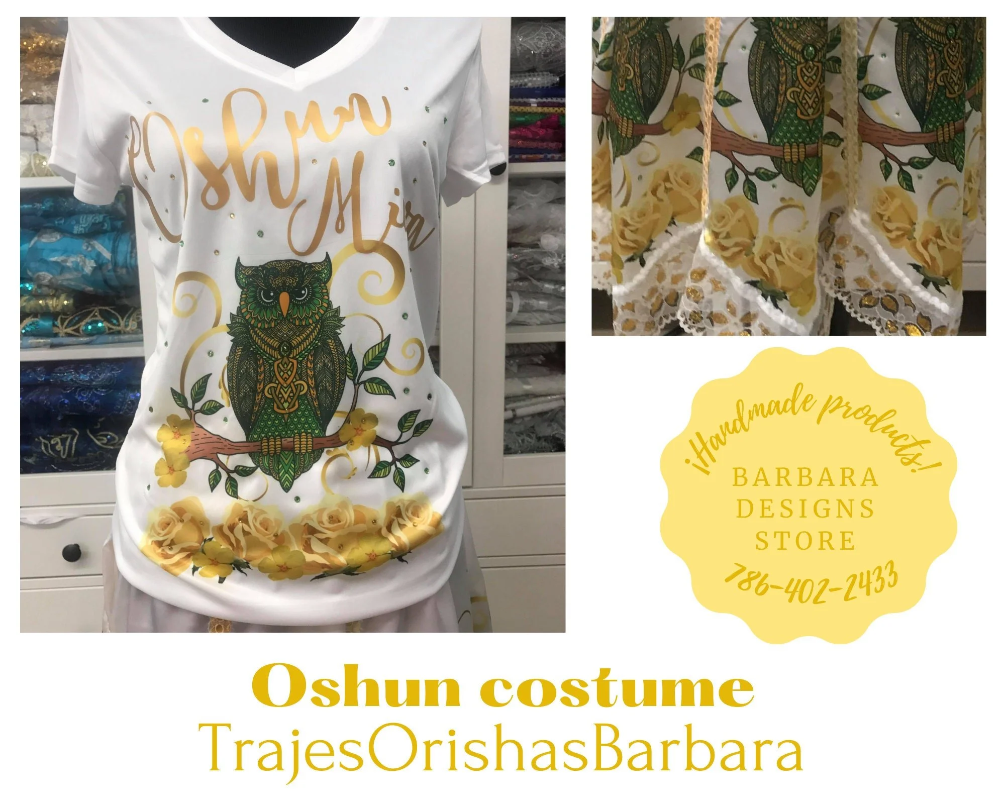 Oshun: Conjunto Oshun de camiseta y saya para el diario . Conjuntos para mujer.