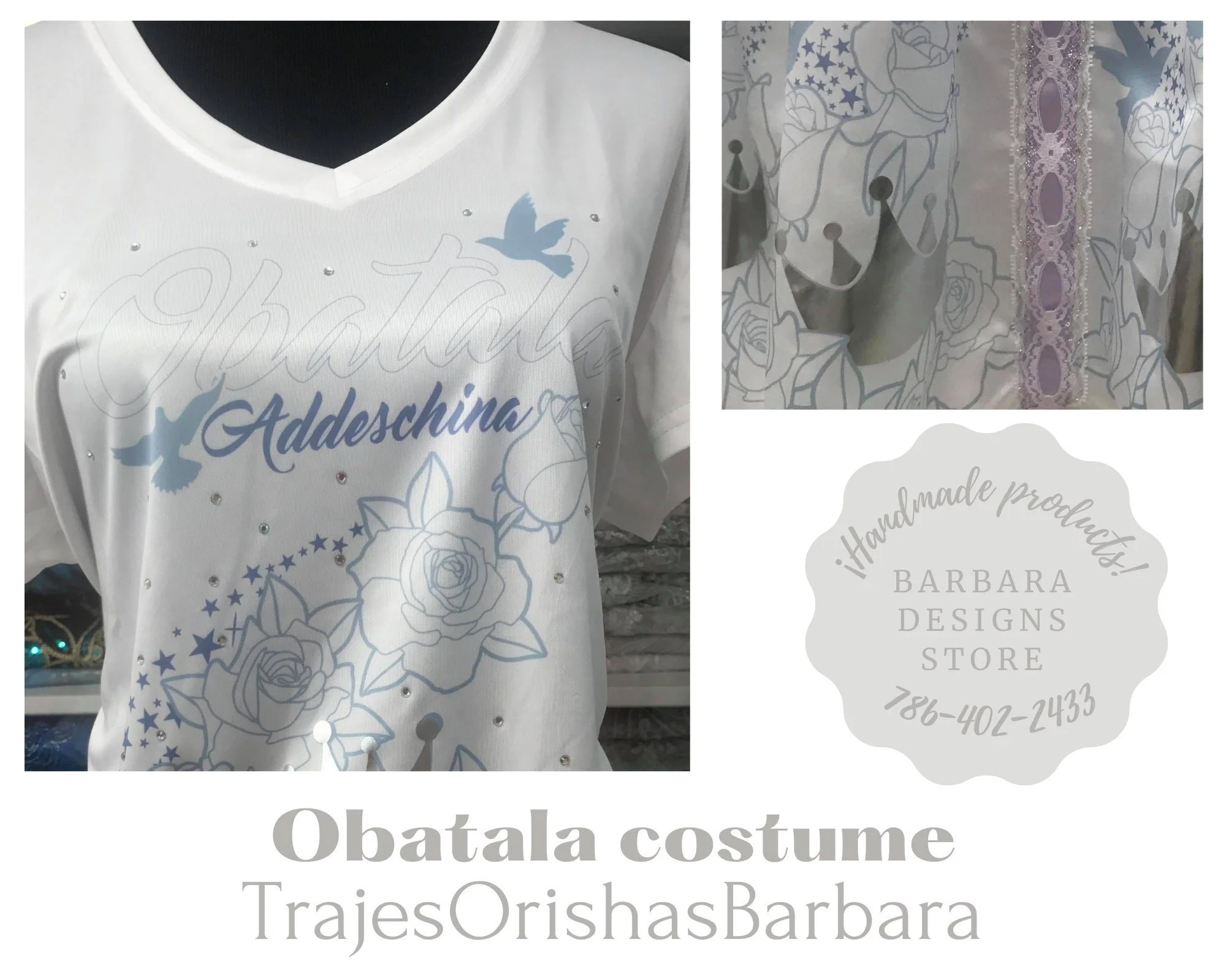 Obatala: Conjunto Obatala de camiseta y saya para el diario . Conjuntos para mujer.
