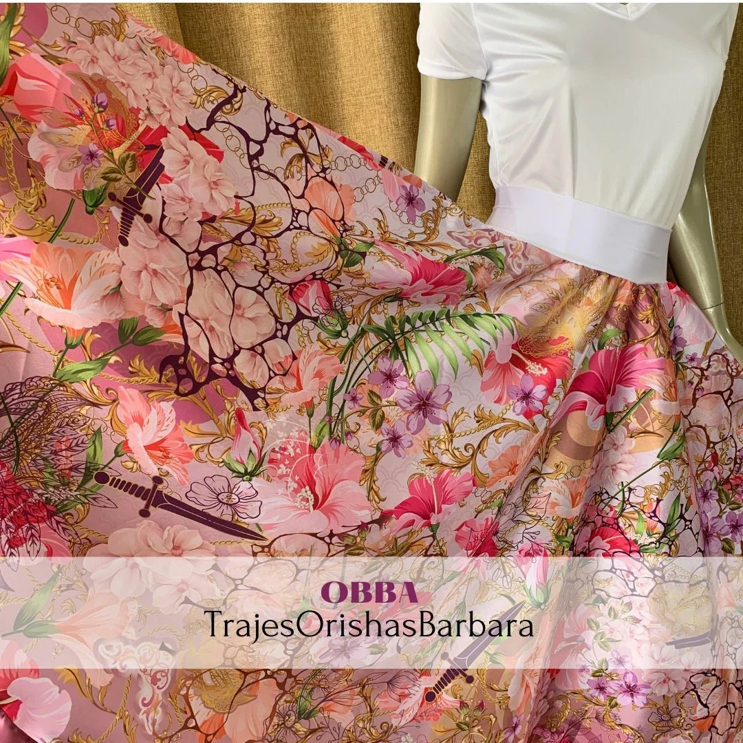 OBBA/ Saya para mujer/ Estampada con motivos de OBBA/ Estampado por sublimacion/Full print/Miami