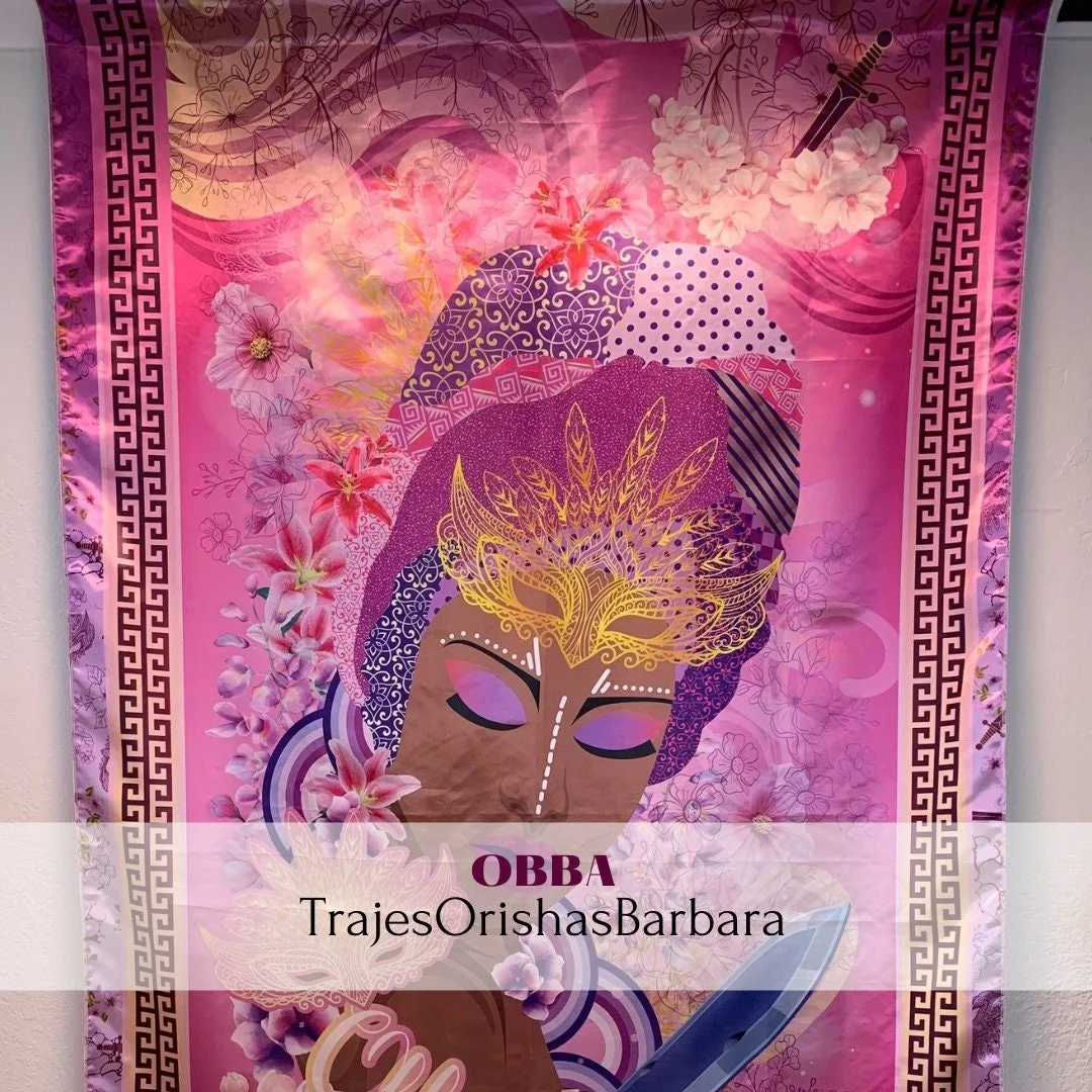 OBBA/ Paneles para trono de OBBA/Paneles de pared/Tamaño de 110 por 57 pulgadas/Satin grueso/Estampado por sublimación