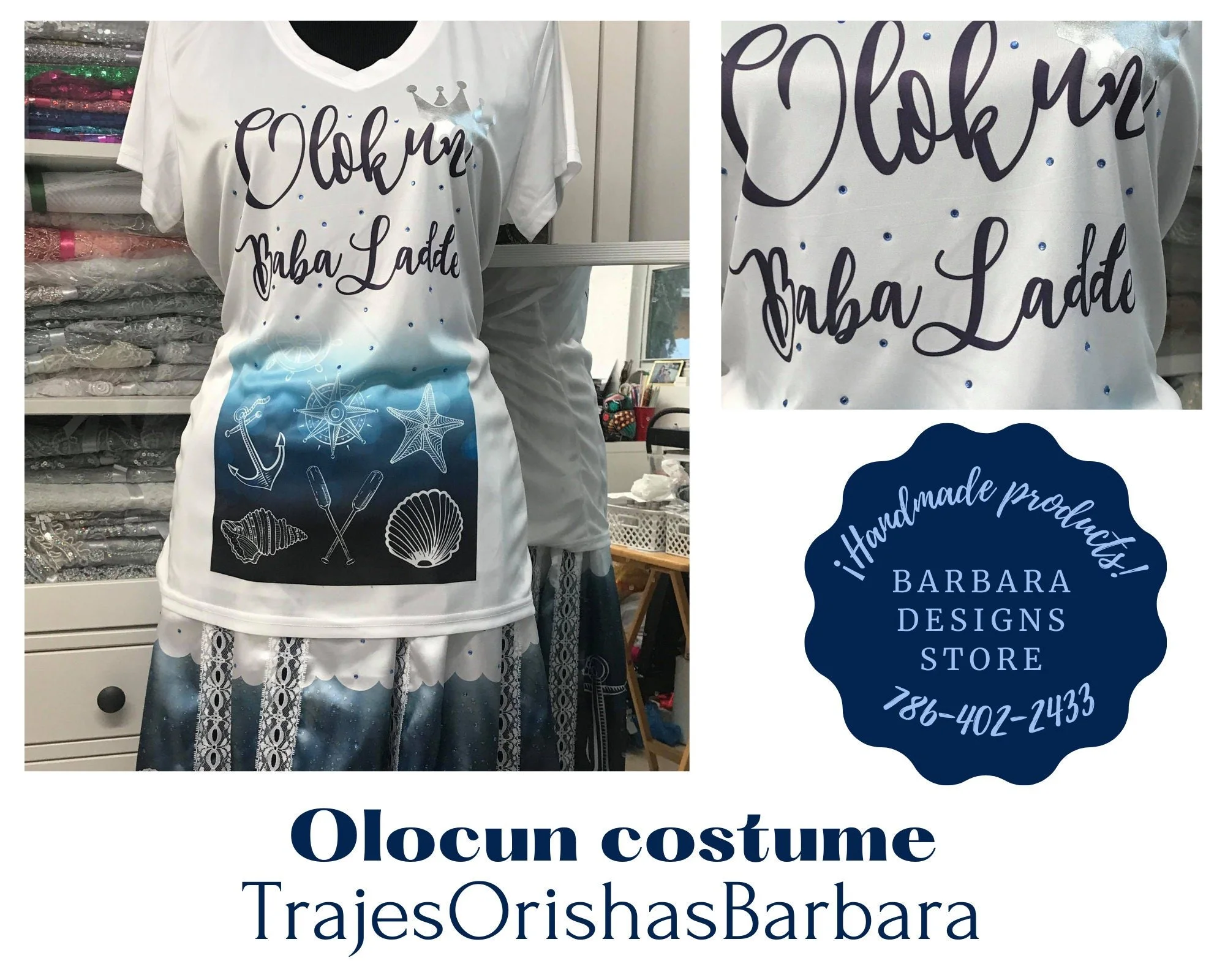 Olokun: Conjunto Olokun de camiseta y saya para el diario . Conjuntos para mujer.