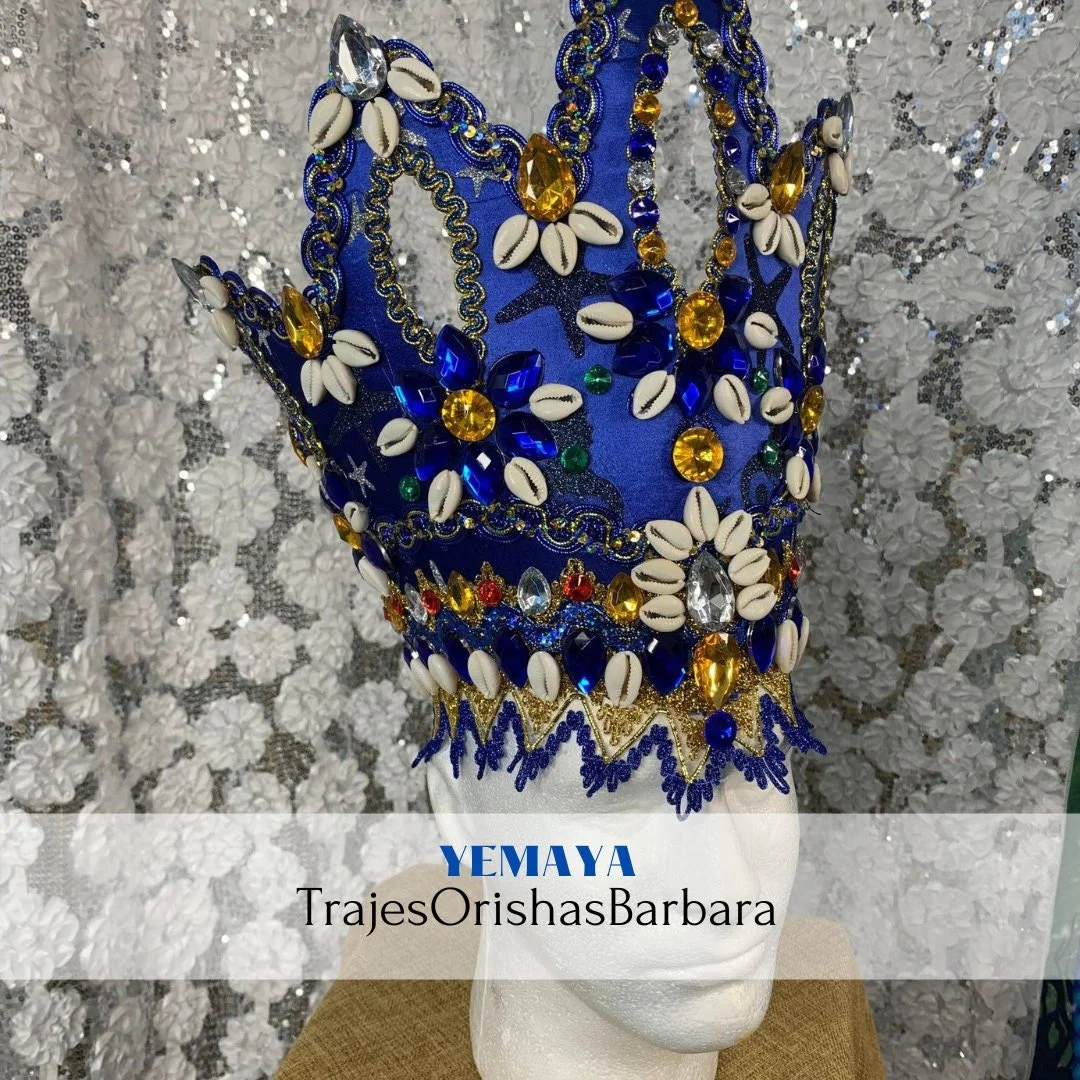 YEMAYA / Corona para YEMAYA /Coronas Orisha/trajesOrishasBarbara/Miami