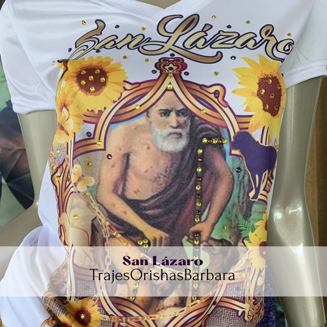 San LAZARO/Camiseta de San Lázaro para mujer/Camiseta de manga corta para San Lázaro/Sublimación