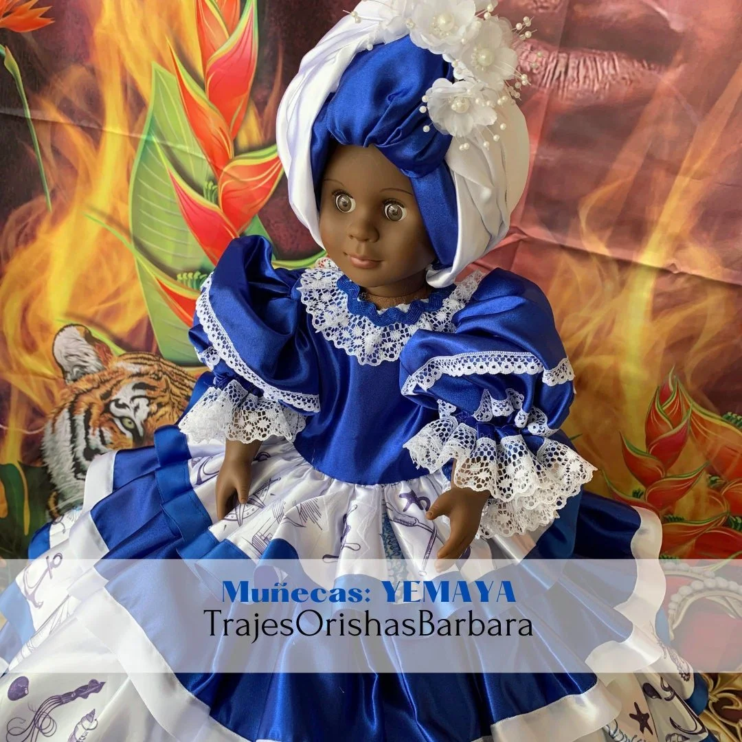 Yemaya Doll/Muñeca de Yemaya/ Santeria Spiritual Doll/ Religion Yoruba. Muñeca Yemaya/TrajesOrishasBarbara