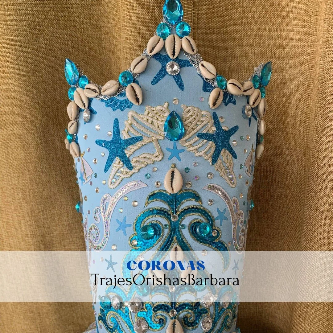 YEMAYA Assesu/ Corona para YEMAYA ASSESSU/Coronas Orisha/trajesOrishasBarbara/Miami