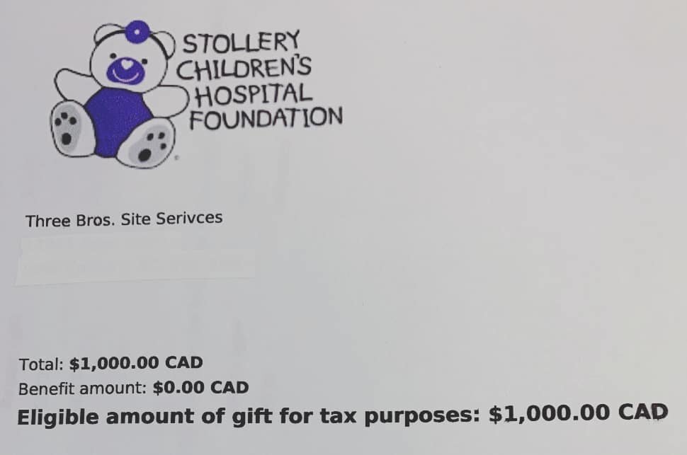 The Stollery has always been very important to us- We know many friends who have needed it and we are so grateful to have this available in our own city. 

And now more than ever, with having our own child- we know the importance of this hospital and