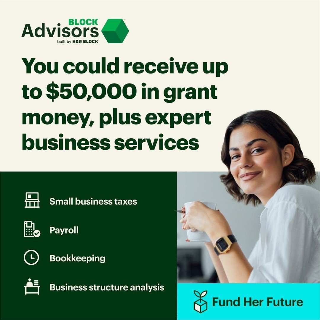 Attention, women business owners! Block Advisors by H&amp;R Block is providing $100,000 in grants for small businesses just like you. Apply for the Fund Her Future grant today via the link in our bio under 'AAPISTRONG + Current Grants'.