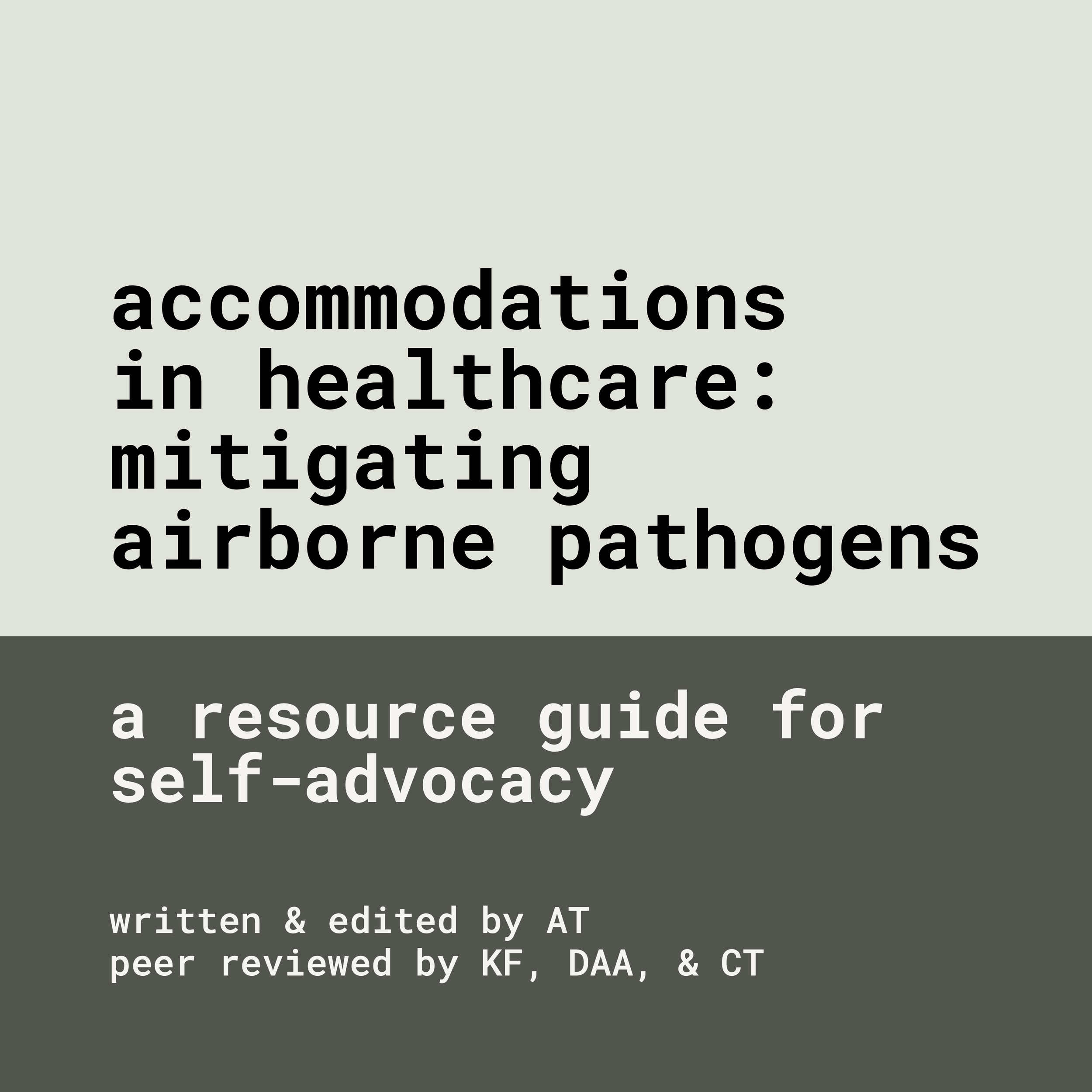 Accommodations in Healthcare: Mitigating airborne pathogens
