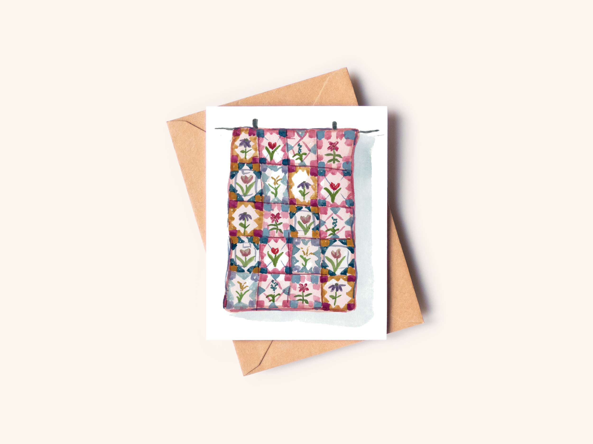 Floral Quilt Card