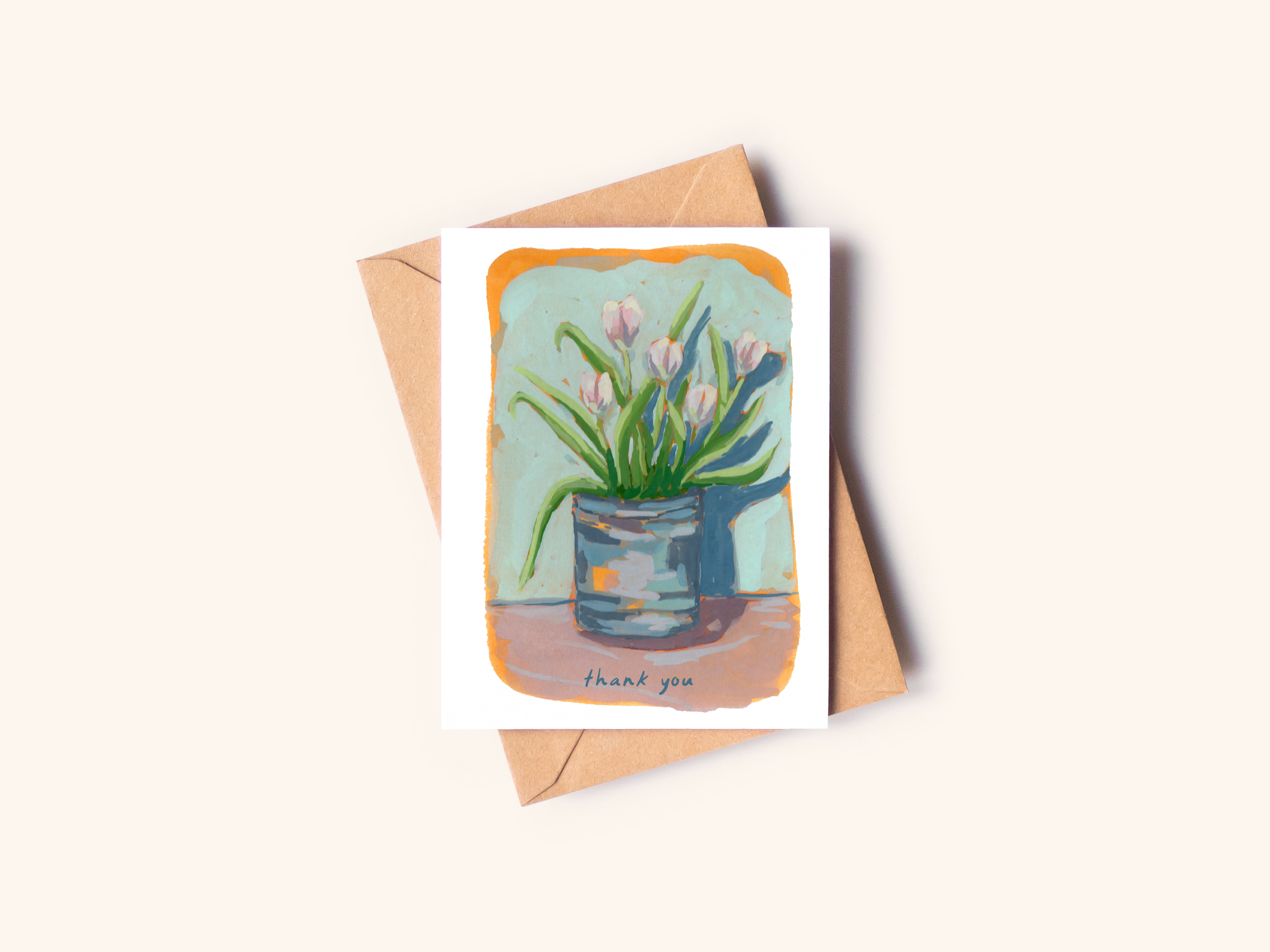 Tulips Thank You Card