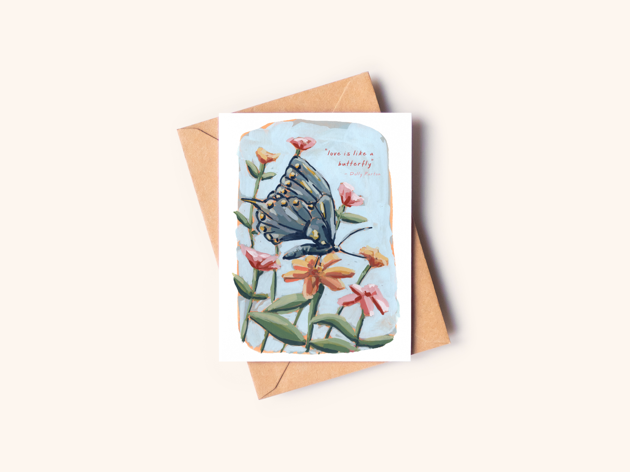 Love is like a Butterfly Card