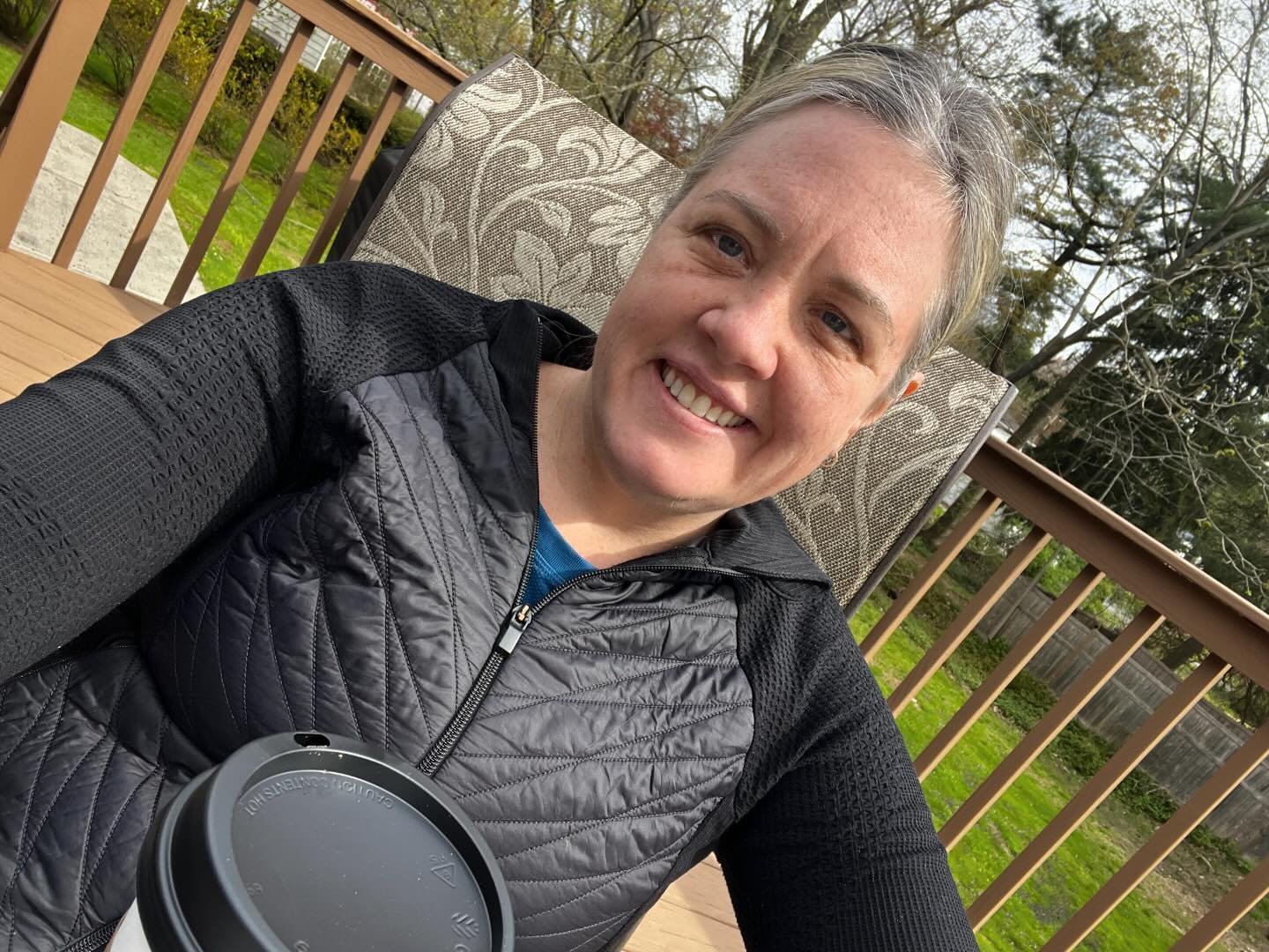 Neuroception. It&rsquo;s the low key way your nervous system is always assessing the environment to keep you safe. 

Thinking about safety as I sat on my mom&rsquo;s deck this morning having my coffee. As @slptnyc is about to turn  the big 3, I want 