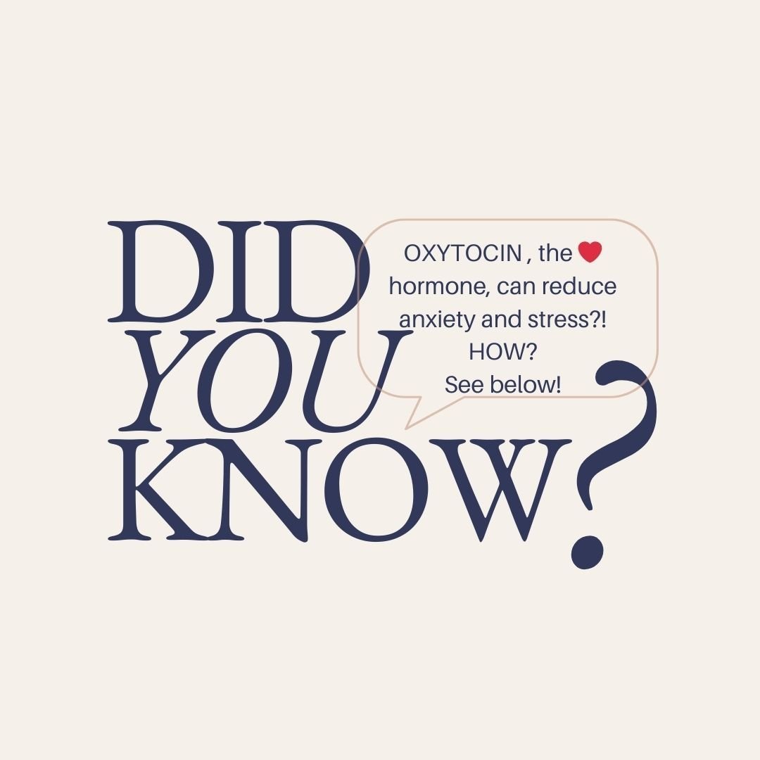 Happy Wellness Wednesday! I love that there are simple ways that we can help ourselves feel better even when you are going through hard things. 

My tip of the week is to do things that increase your oxytocin!

Oxytocin is a &quot;feel good&quot; hor