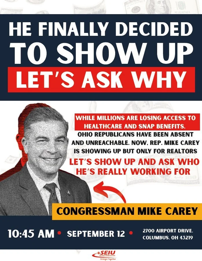 Protest Mike Carey at Closed Meeting for Realtors