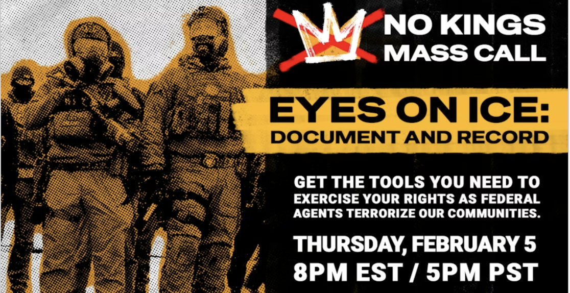 Eyes on ICE: Document and Record (Virtual) — Indivisible Central Ohio