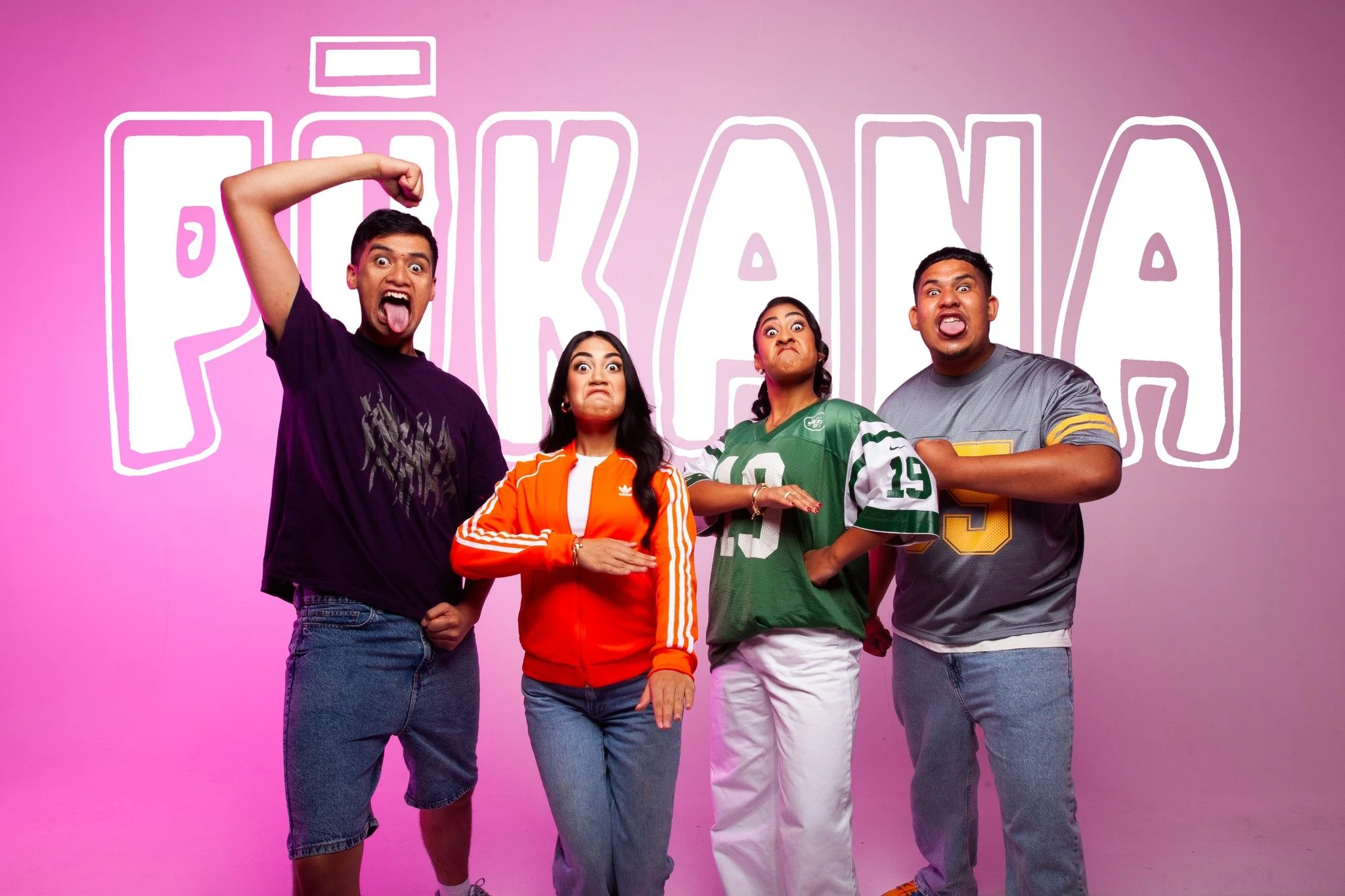 A group of TV presenters for a kids show 'PUKANA'