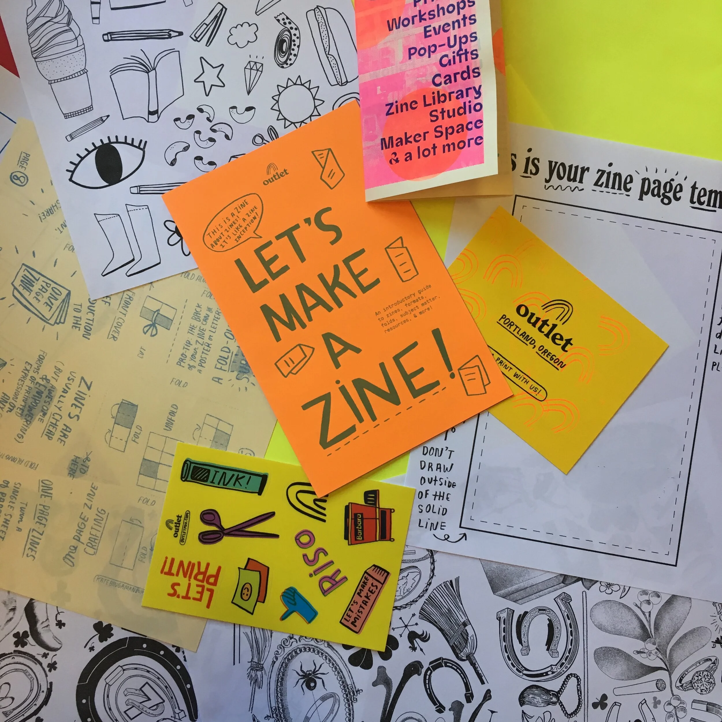 Let’s Make a Zine! A Riso Zine Making Workshop with Kate Bingaman-Burt