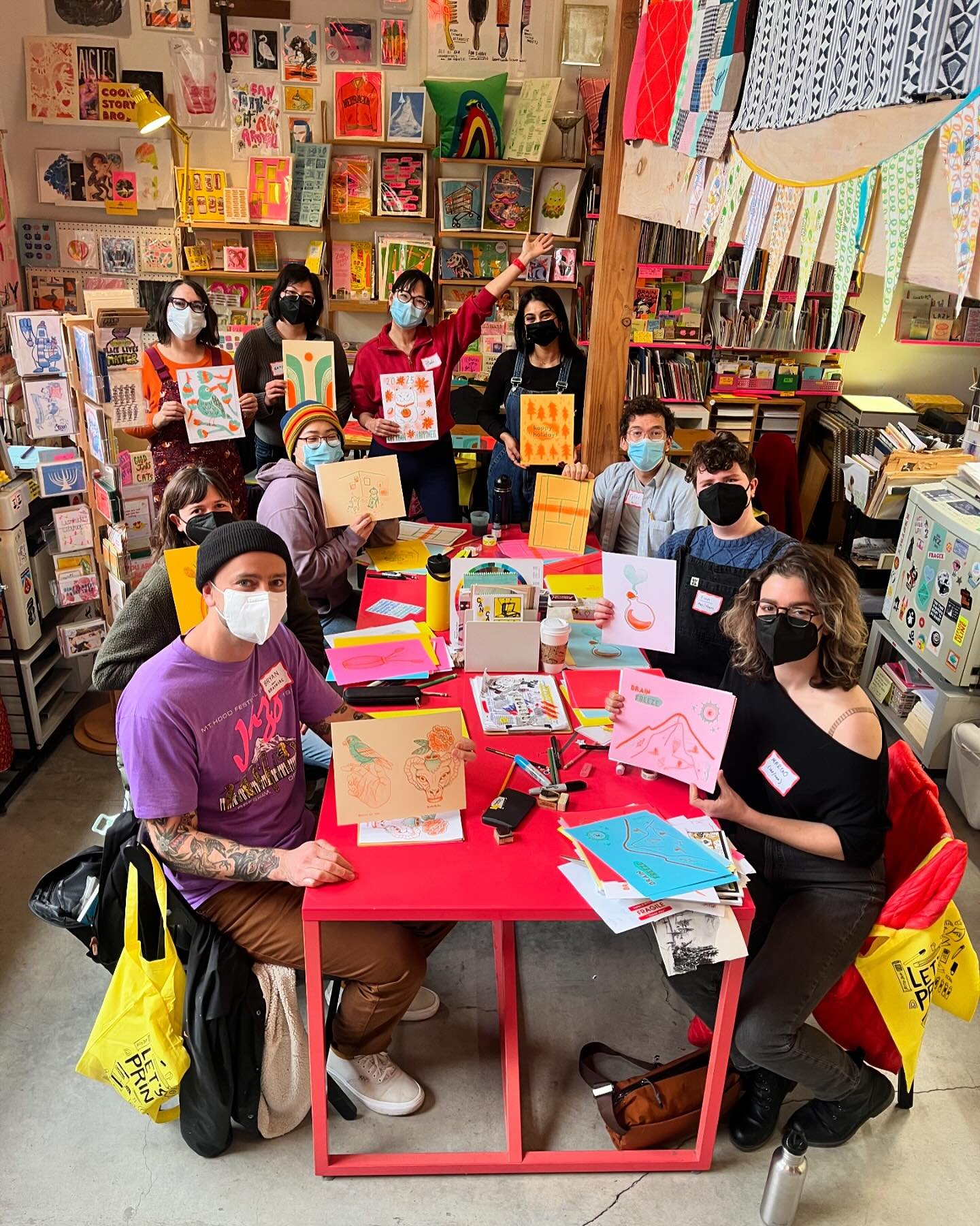 Thanks for a very fun morning! Appreciate this crew for coming out to riso basics and diving into RISO! 🤩🤩🤩