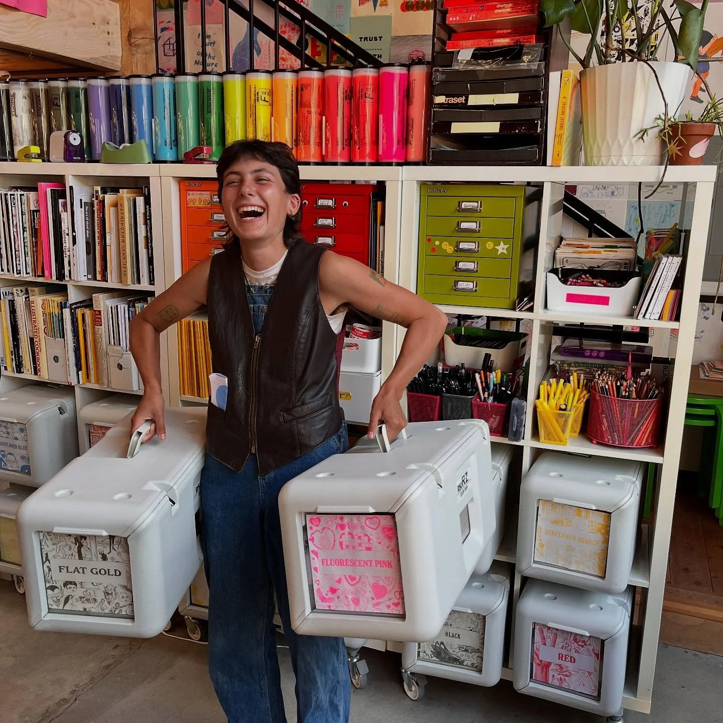 Omg! It&rsquo;s @fromzab&rsquo;s birthday today! Last but not least in the long string of August birthdays here at Outlet ☀️ We adore Zab and are so grateful for the day they walked into the studio to say hello (and kept walking in for the last 2 yea