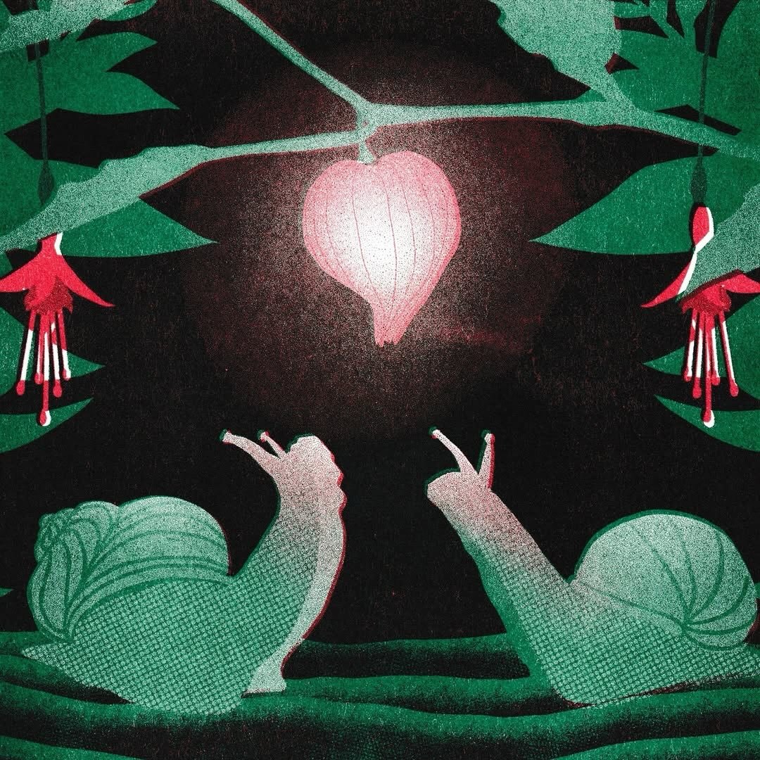 February&rsquo;s calendar artist in the Outlet collaborative calendar is @mossandbrine! We LOVE this sweet image! Also, how is it almost March! Thank you Fern for submitting your work to be part of this! 🐌 ❤️ 

Repost @mossandbrine It&rsquo;s surrea