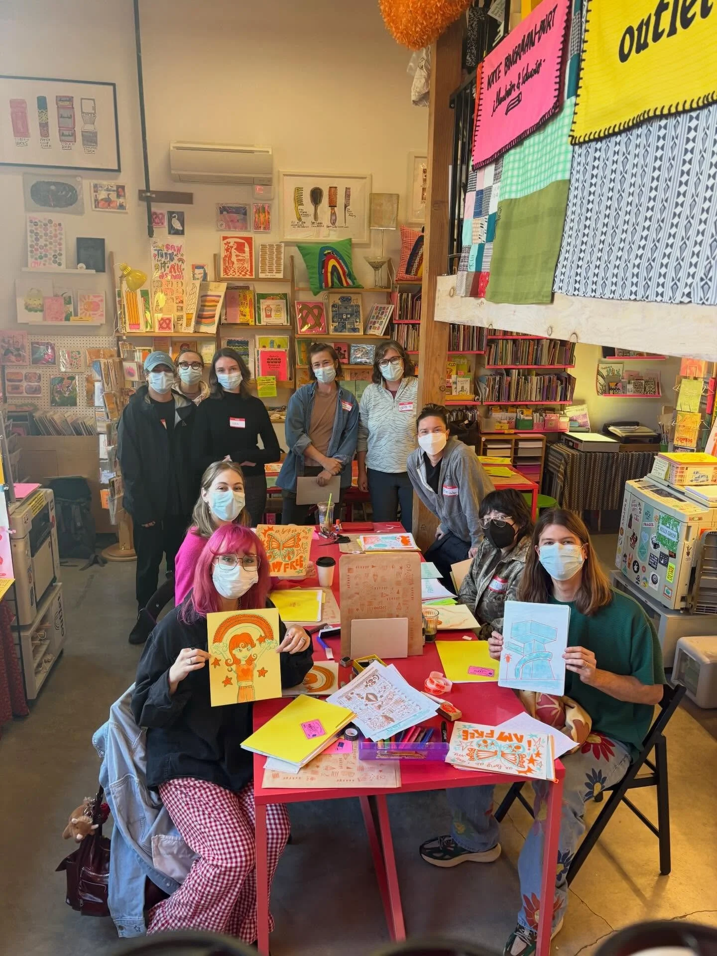 A big YAY to our Saturday riso basics!! Thanks for an awesome three hours! See you back in the shop soon! ⭐️⭐️⭐️⭐️⭐️