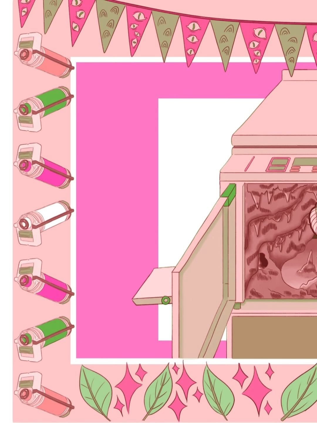 Another incredible sneak peek for our Love Letter to Riso show opening at April 3rd @sonnyshouseof! 

Look at this beauty from @kierriek! 🤩🤩

Repost @kierriek a little sneak peek of my piece that will be on display @sonnyshouseof for @outletpdx&rsq