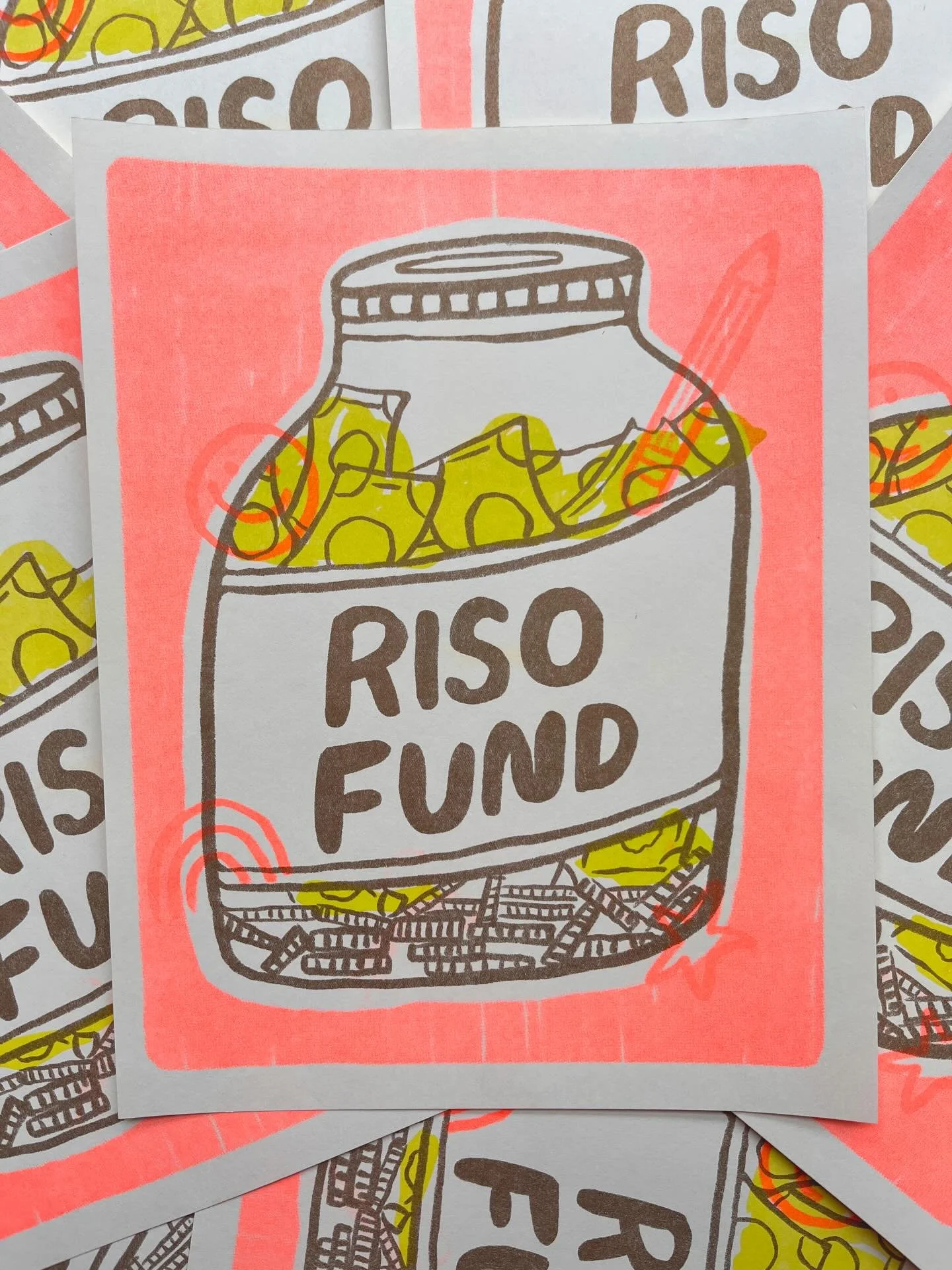 Kicking things off! 
We&rsquo;re starting to share prints from our upcoming Love Letter to RISO show @sonnyshouseof and&hellip; wow. These are so good.
A love note to all things riso:
the textures, the misregistration, the weird surprises, the magic 