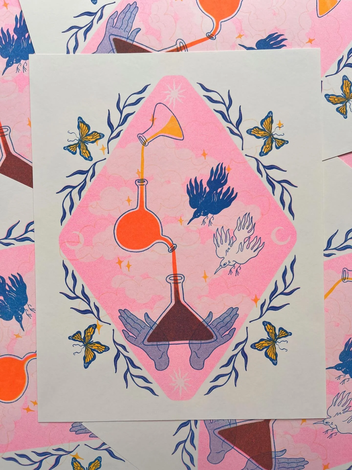 Another gorgeous trio of riso prints for our show! 

1. @briannasinpajamas 
2. @miriroon 
3. @thes3xtalk 

Show opens this Friday @sonnyshouseof! 6-8! Huzzah!