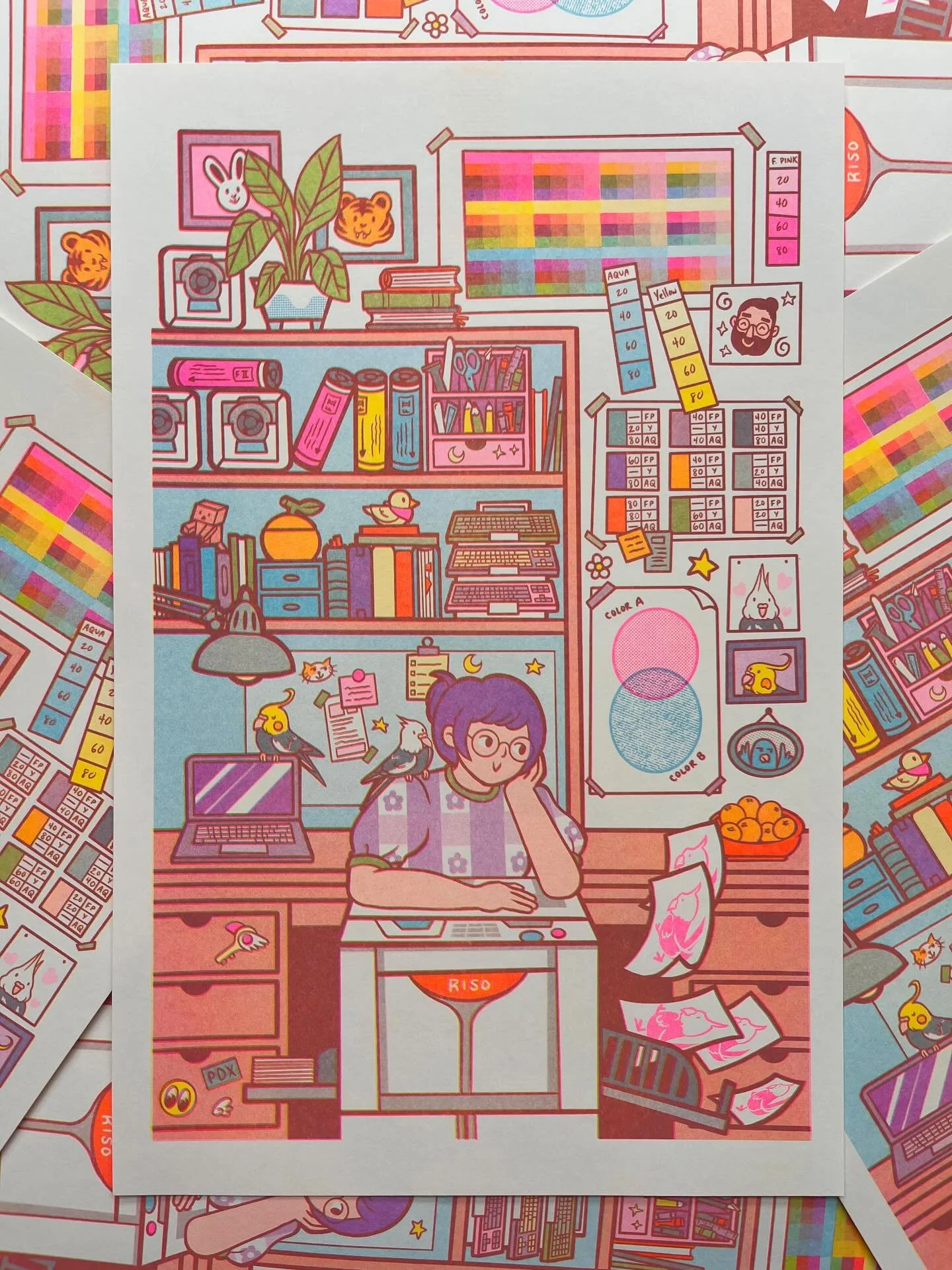 Four more ⭐️ fantastic ⭐️prints about RISO LOVE!

1. @sheilawong 
2. @ragecryclub 
3. @jgspdx 
4. @violet.jpeg 

Show opens this Friday @sonnyshouseof! 6-8!