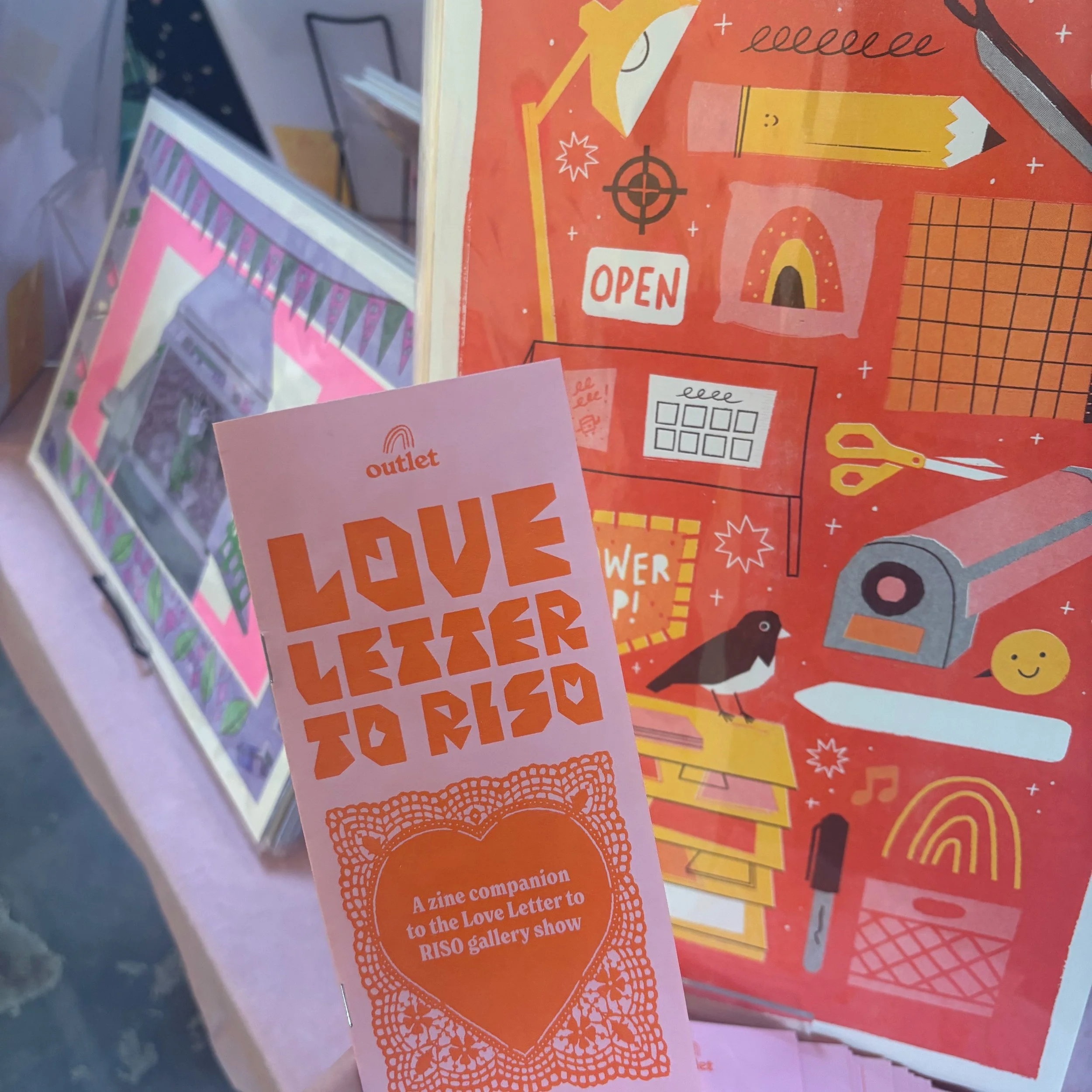 Time is running out to see our Love Letter to Riso show @sonnyshouseof! Last day to view is May 31st! All prints are available online in their shop!