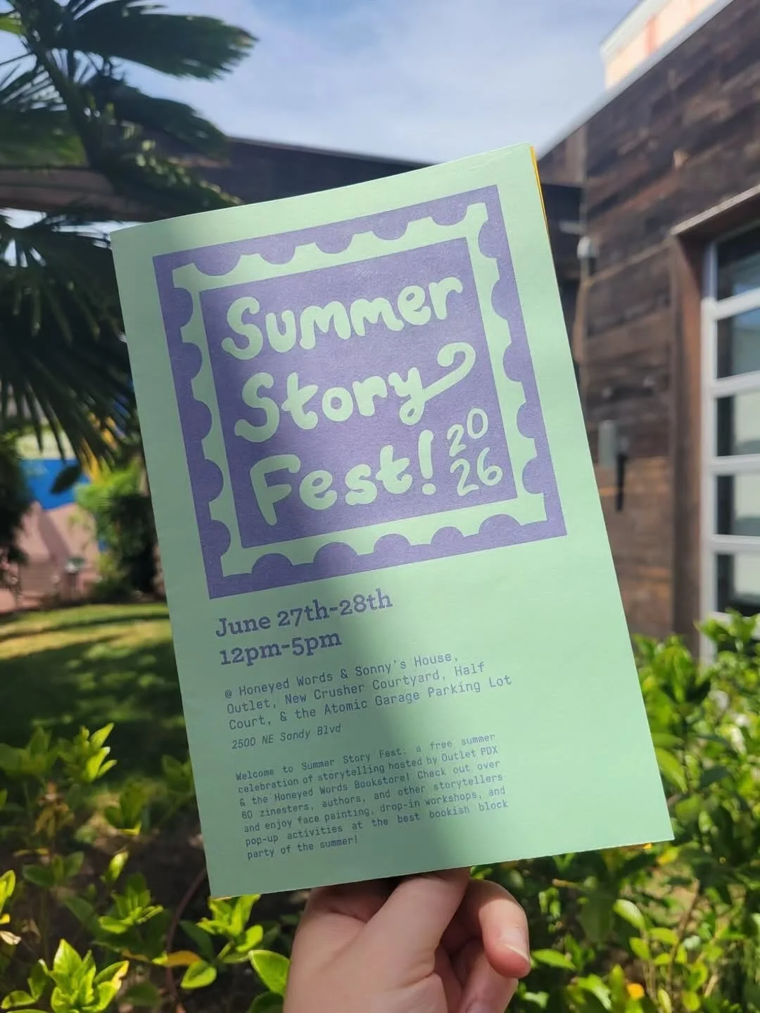 This weekend! It&rsquo;s Summer Story Fest! 

Repost @summerstoryfestpdx HOT OFF THE PRESS☀️

Little sneak peak of our program for this weekend! Vendor lists for each day coming soon~

Summer Story Fest
FREE ENTRY
Sat June 27th &amp; Sun June 28th fr