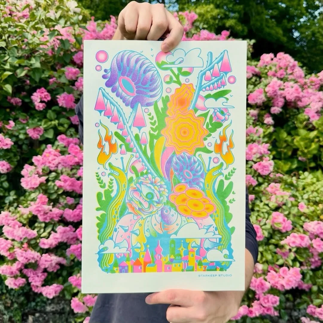 Another banger from @starkeepstudio 🩷🩷🩷

Repost @starkeepstudio Guardians of the luxuriant garden! 

Inspired by Spring in Portland. Bursting with color and magic. Overflowing with the mystical shapes and creatures that nature provides.

New risog