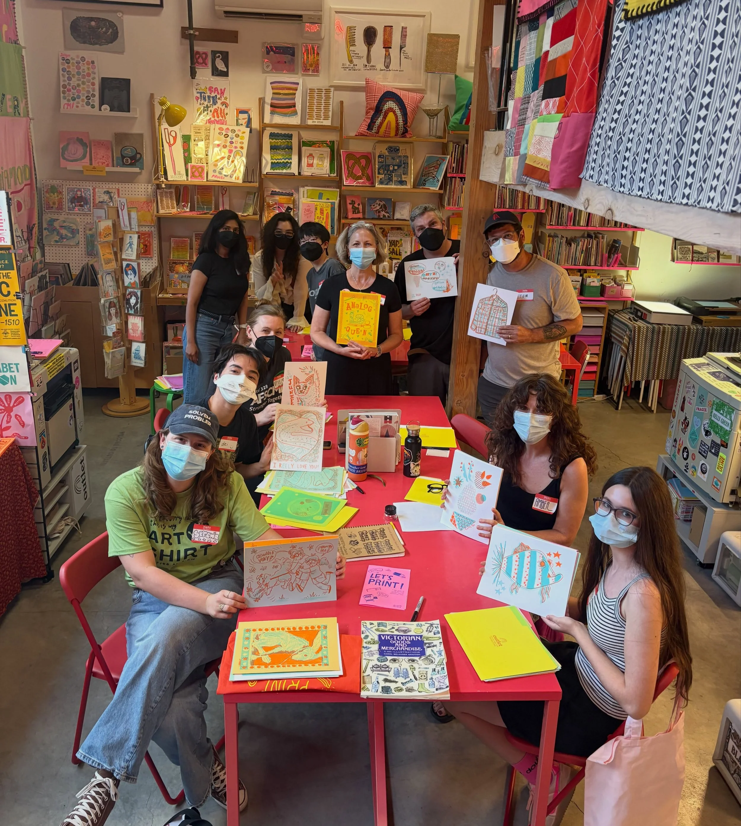 Happy riso basics workshop to all who celebrate! This sweet workshop happened a few weeks ago and we forgot to post about it! DOH! It&rsquo;s been a busy (but excellent) summer! 

Have you been wanting to take a workshop with us but can&rsquo;t make 