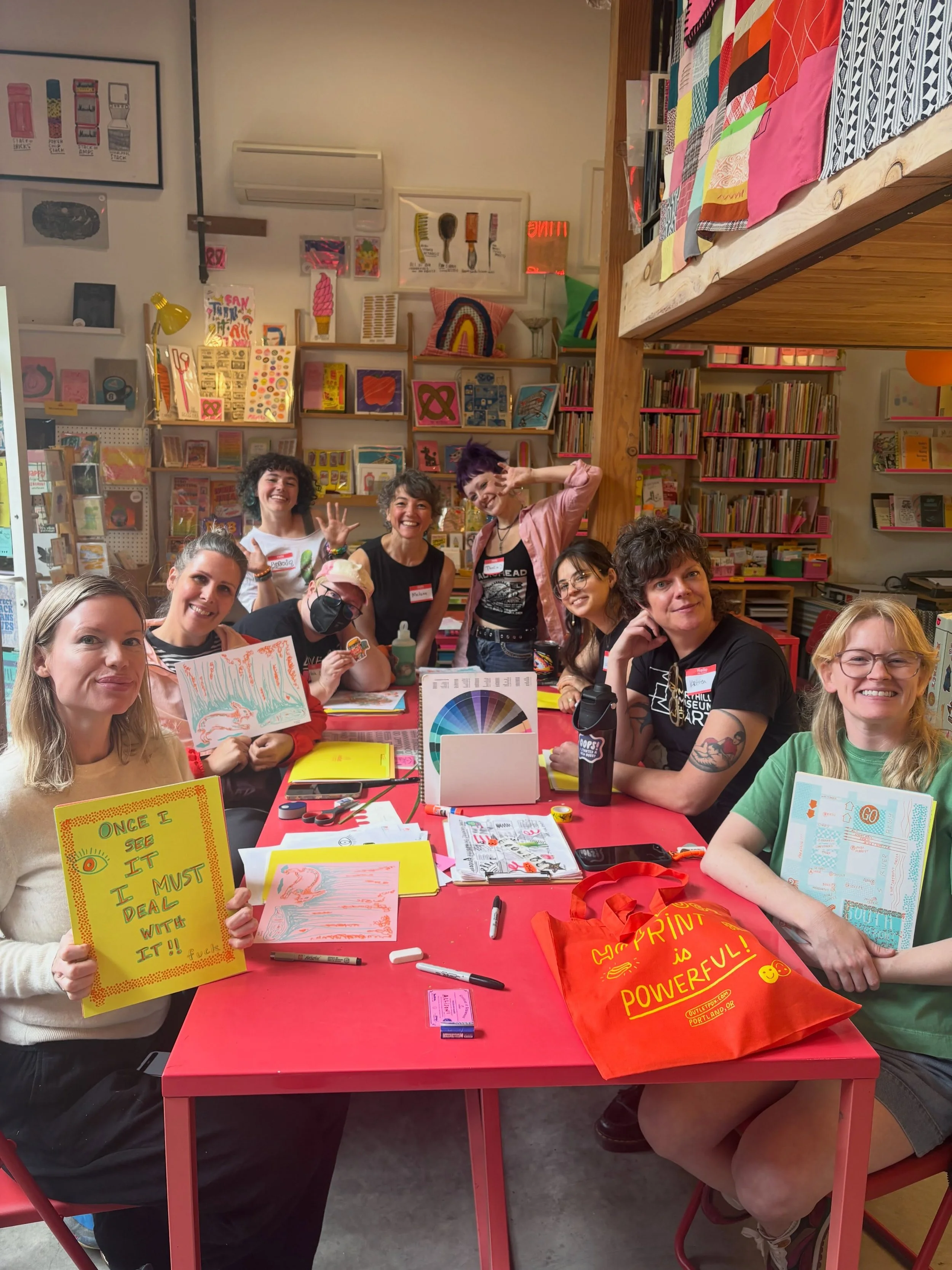Yay for Saturday riso basics workshops!! Thanks to another stellar crew for showing up! Huzzah!!